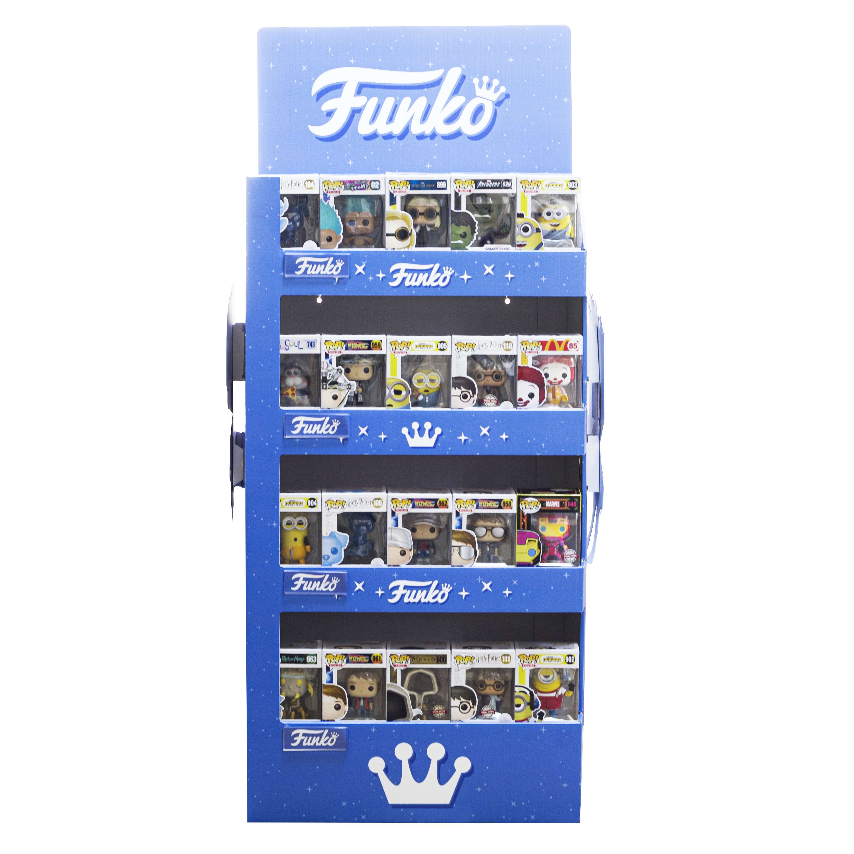 картинка Картонный стеллаж Funko FSDU Mixed Funko NEW Generic 80pc (All Catagorie) UT-49921 магазин Одежда+ являющийся официальным дистрибьютором в России 