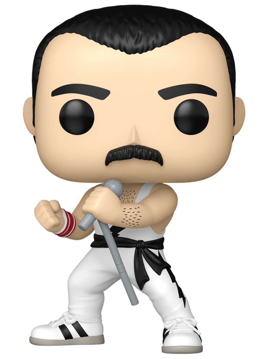 картинка Фигурка Funko POP! Rocks Queen Freddie Mercury (White Singlet) (496) 75373 магазин Одежда+ являющийся официальным дистрибьютором в России 