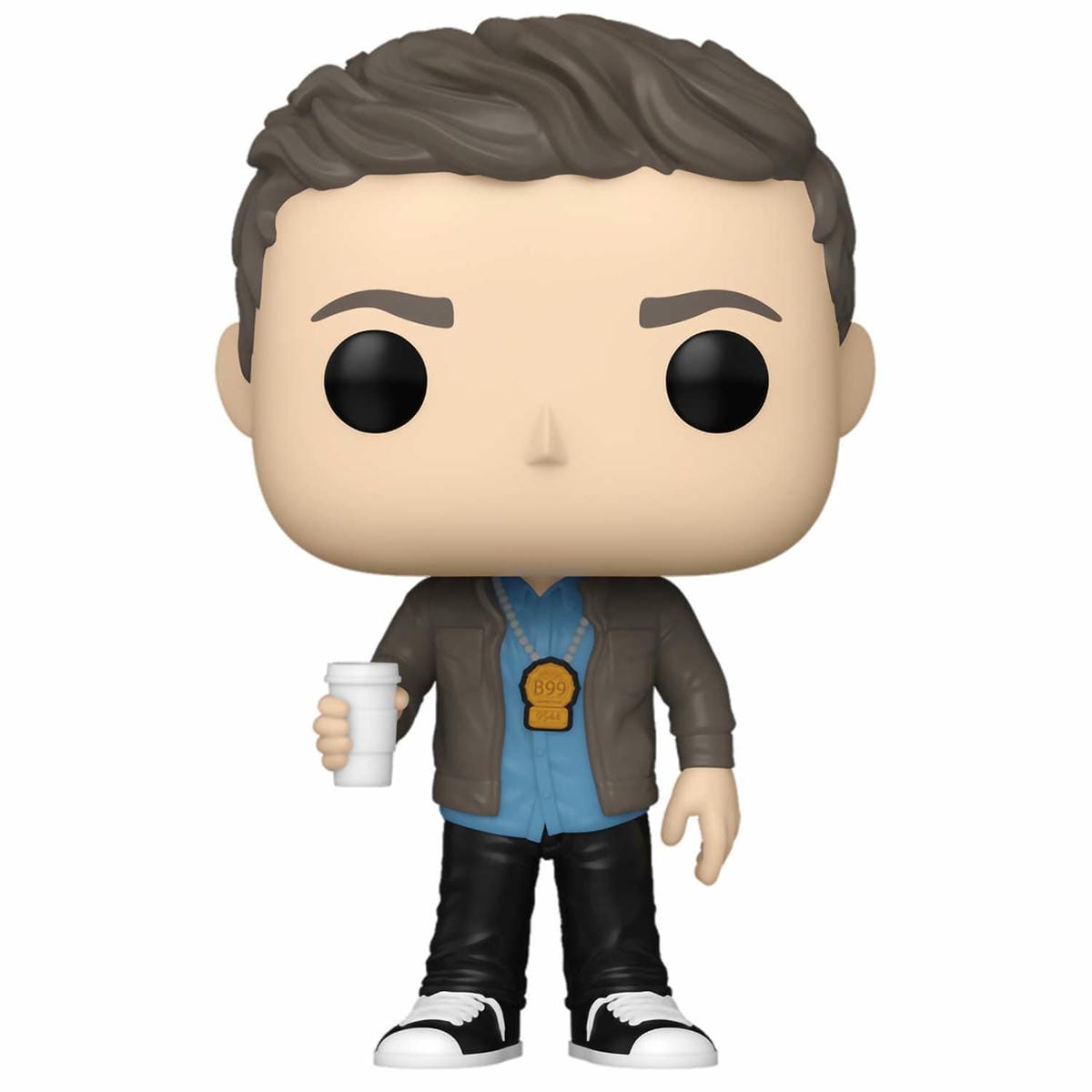 картинка Фигурка Funko POP! Brooklyn Nine-Nine Jake Peralta w/coffee (1622) 61398 магазин Одежда+ являющийся официальным дистрибьютором в России 