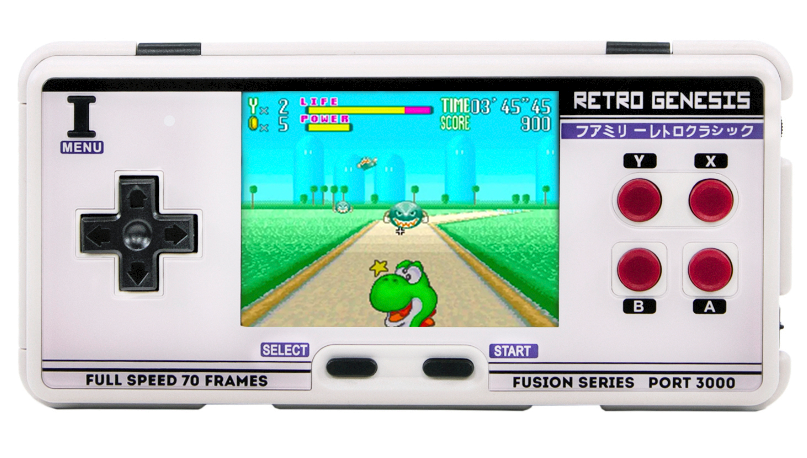 картинка Портативная игровая приставка Retro Genesis Port 3000 (белый винтаж, 10 эмуляторов, 4000+игр, 3.0 экран IPS, SD-карта, сохранения) магазин Одежда+ являющийся официальным дистрибьютором в России 