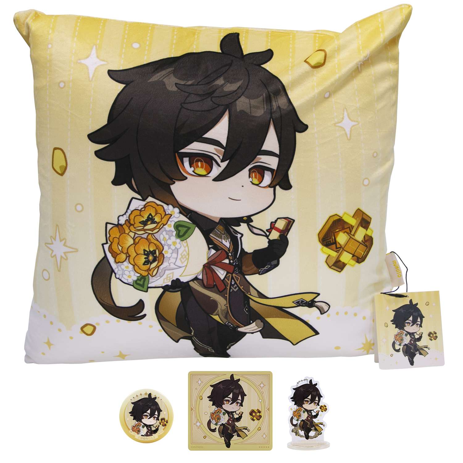 картинка Набор Значок, Подушка, Подстаканник, Акриловая фигурка A Gift for You series Zhongli 2000859971375 магазин Одежда+ являющийся официальным дистрибьютором в России 