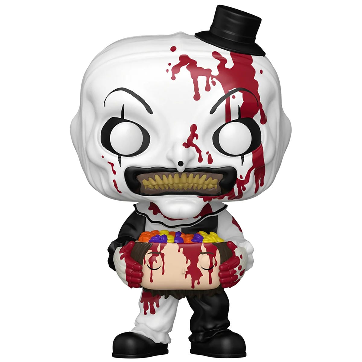 картинка Фигурка Funko POP! Movies Terrifier 2 Art The Clown w/Head (1796) 86537 магазин Одежда+ являющийся официальным дистрибьютором в России 