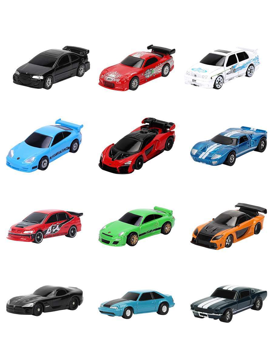 картинка Модель Машинки Форсаж в ассортименте 1.65" Nano Blind Bags PDQ  36347 магазин Одежда+ являющийся официальным дистрибьютором в России 