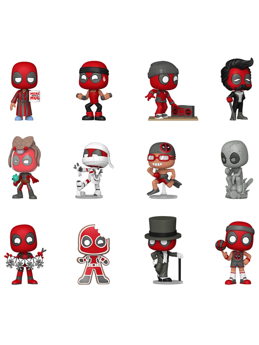 картинка Фигурка Funko Mystery Minis Marvel Deadpool Classic 1 штука в ассортименте (из 12) 91897 магазин Одежда+ являющийся официальным дистрибьютором в России 
