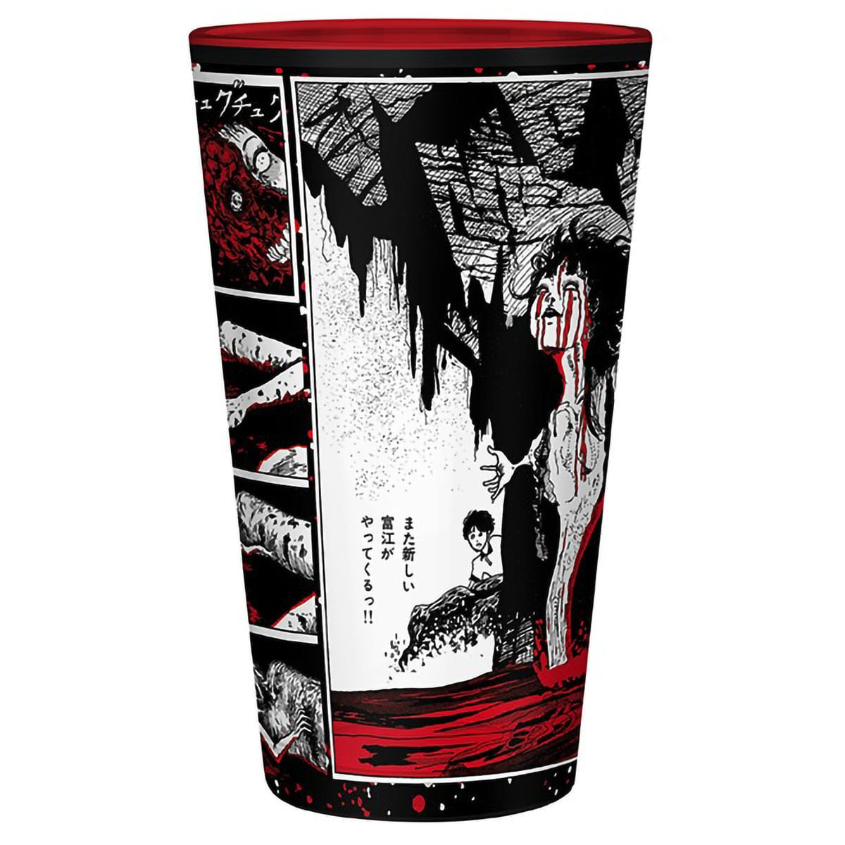 картинка Стакан стеклянный Junji Ito Manga Arts 400 мл ABYVER175 магазин Одежда+ являющийся официальным дистрибьютором в России 