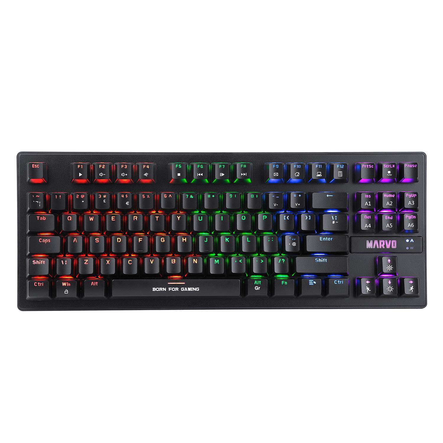 картинка PC Игровая клавиатура Marvo KG901 USB Gaming с подсветкой, ПК магазин Одежда+ являющийся официальным дистрибьютором в России 