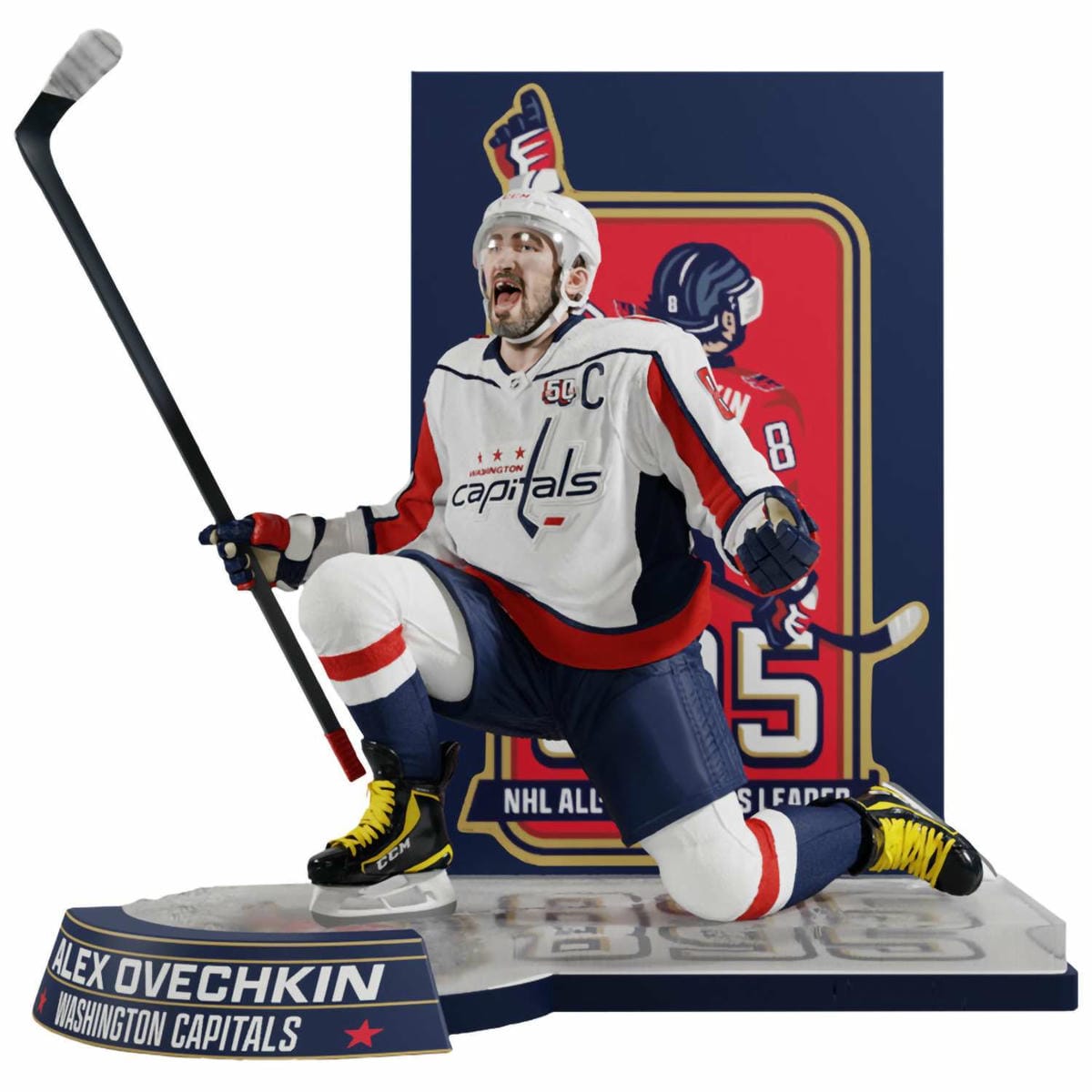 картинка Фигурка NHL Alex Ovechkin All Time Goals Leader 1/6 28см 103298 магазин Одежда+ являющийся официальным дистрибьютором в России 