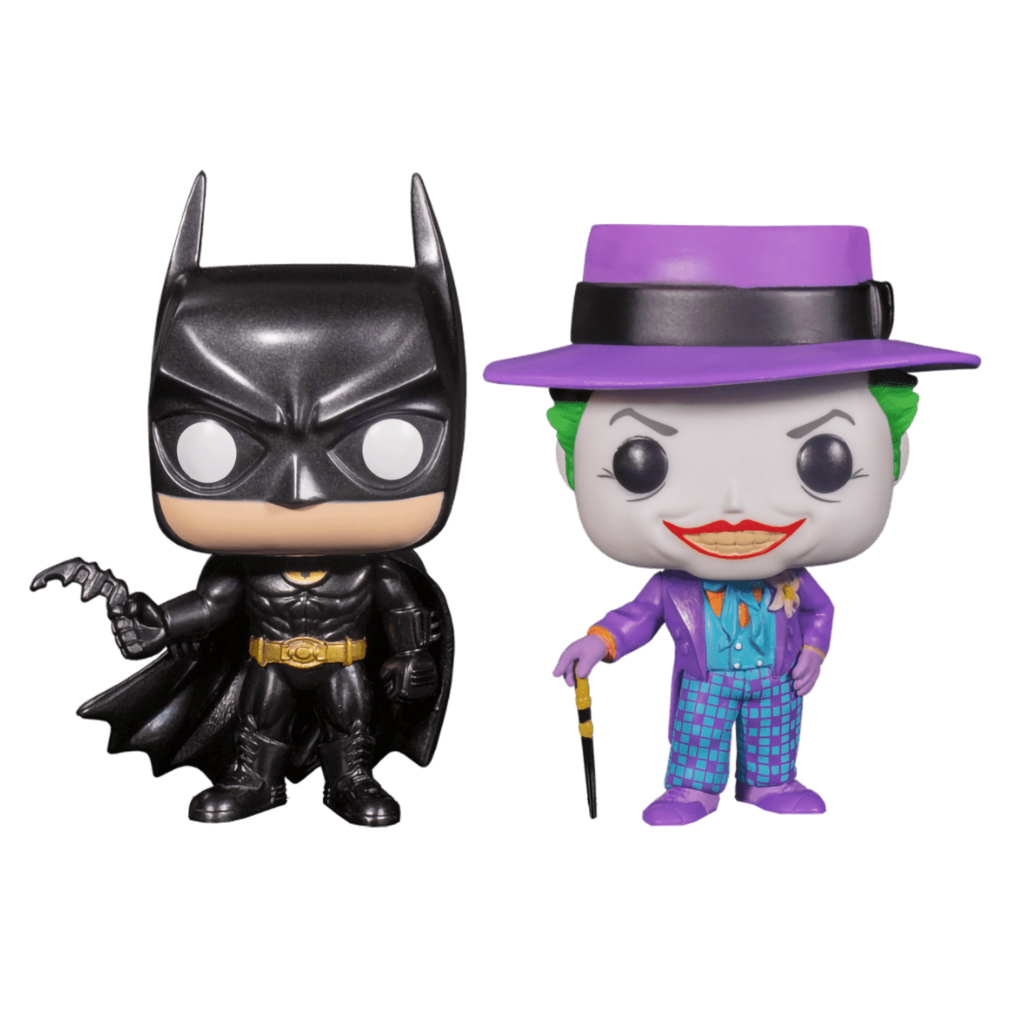 картинка Фигурка Funko POP! Heroes DC Batman (1989) Joker & Batman (MT) (Exc) 2PK 62480 магазин Одежда+ являющийся официальным дистрибьютором в России 