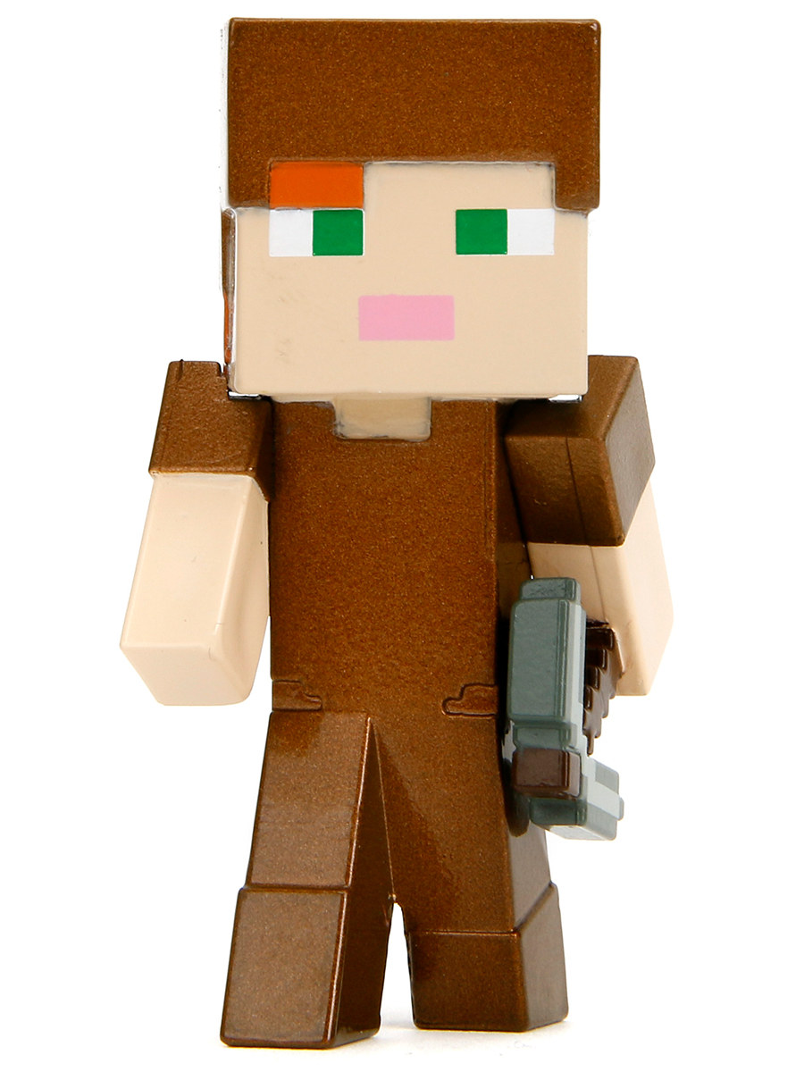 картинка Фигурка Майнкрафт Minecraft Alex in leather armor 6см 34339 магазин Одежда+ являющийся официальным дистрибьютором в России 