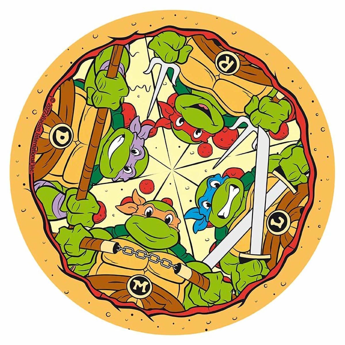 картинка Коврик для мышки Черепашки-ниндзя Pizza ABYACC434 магазин Одежда+ являющийся официальным дистрибьютором в России 