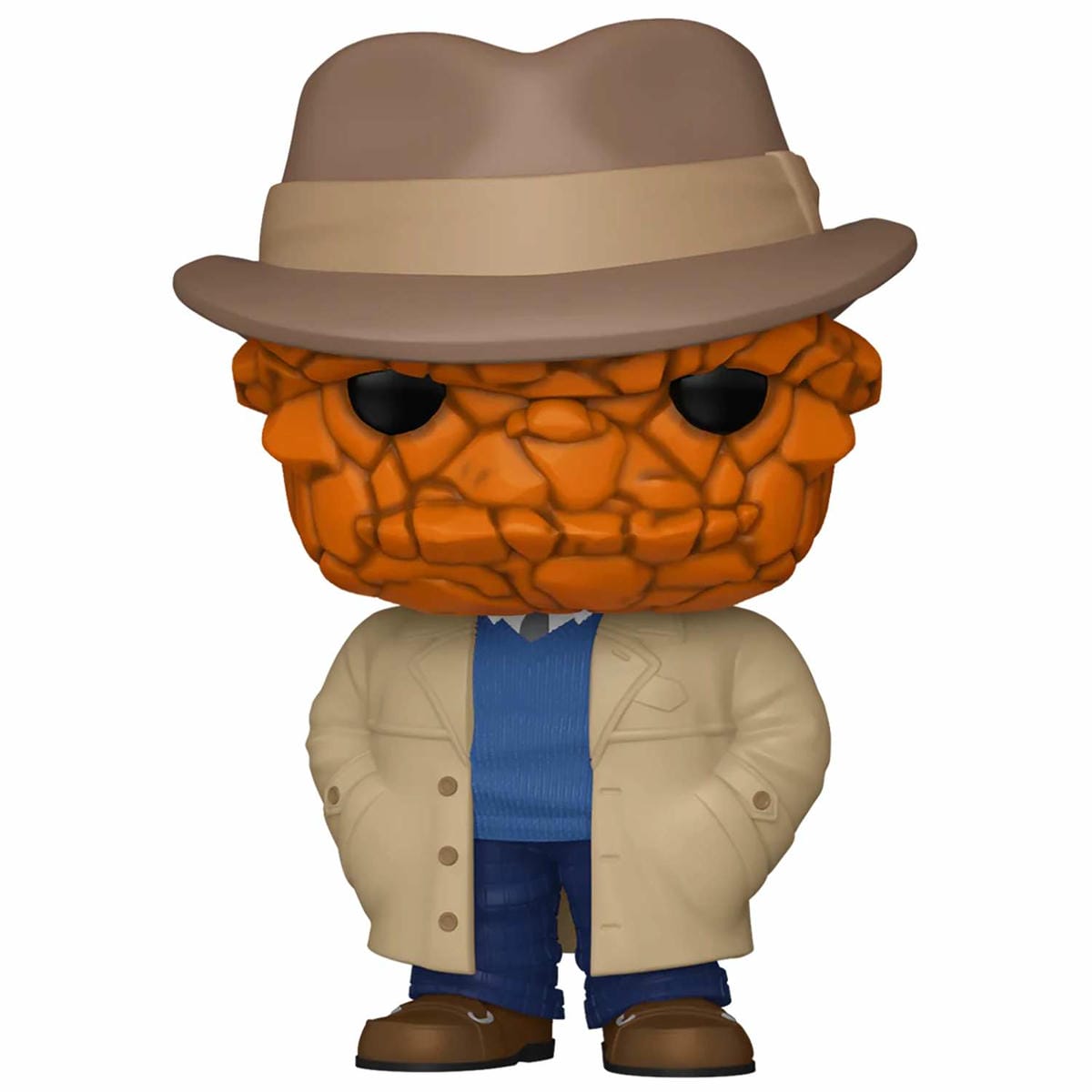 картинка Фигурка Funko POP! Bobble Marvel Fantastic Four FF The Thing (Trench Coat) (Exc) (1524) 84911 магазин Одежда+ являющийся официальным дистрибьютором в России 