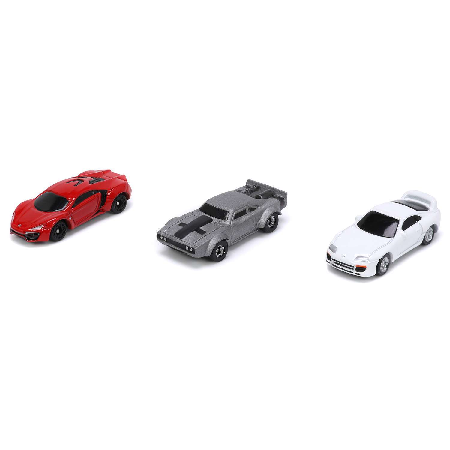 картинка Набор Машинок Форсаж 1.65" Lykan Hypersport, Dodge Ice Charger,Toyota Supra 32482 магазин Одежда+ являющийся официальным дистрибьютором в России 