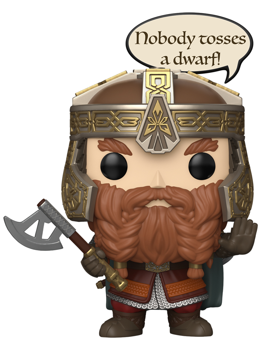 картинка Фигурка Funko POP! Movies LOTR S11 Gimli Nobody Tosses A Dwarf! (2028) 90464 магазин Одежда+ являющийся официальным дистрибьютором в России 
