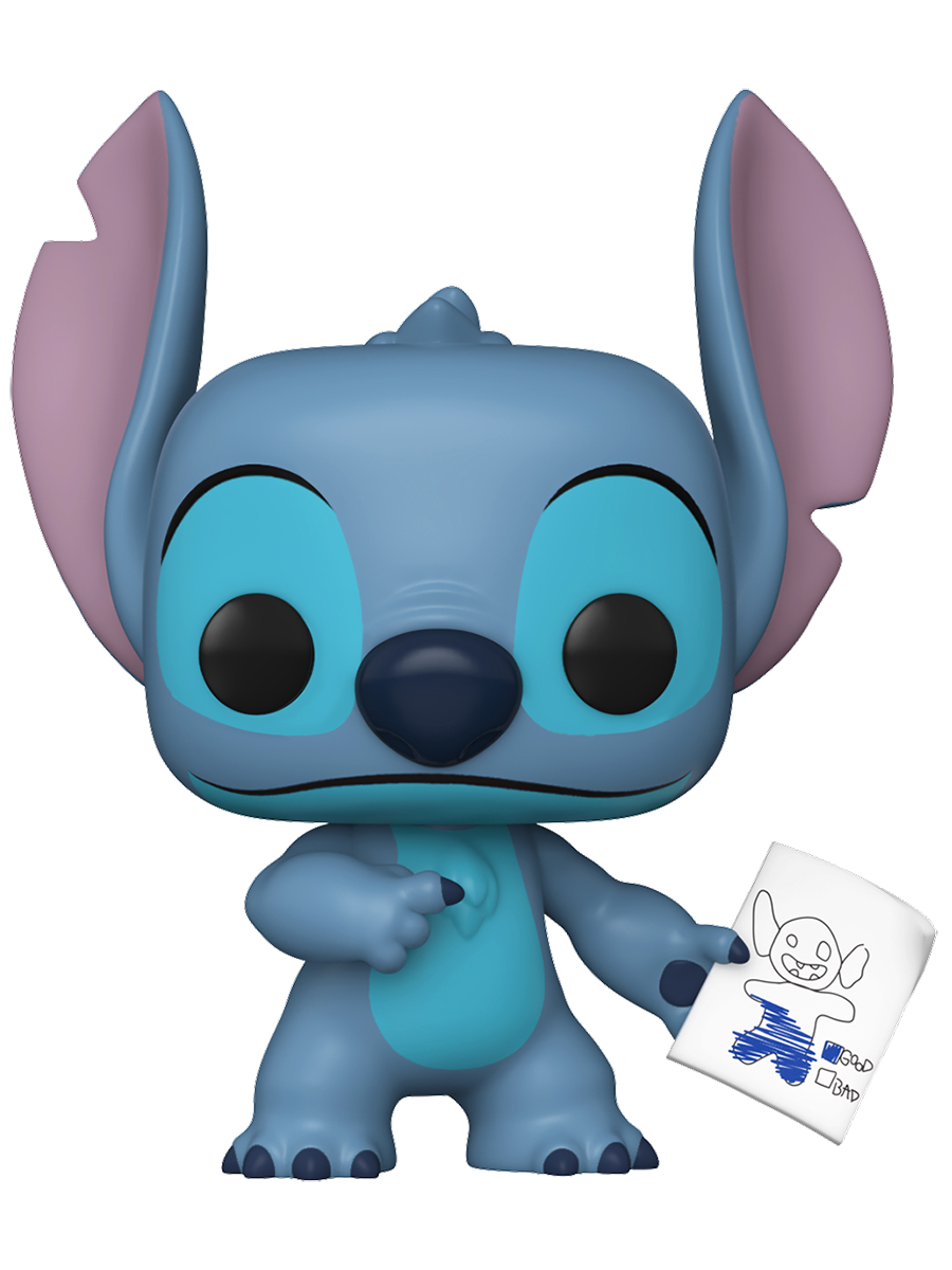 картинка Фигурка Funko POP! Disney Lilo & Stitch S4 Stitch with Mood Chart w/Chase (1744) 90345 магазин Одежда+ являющийся официальным дистрибьютором в России 