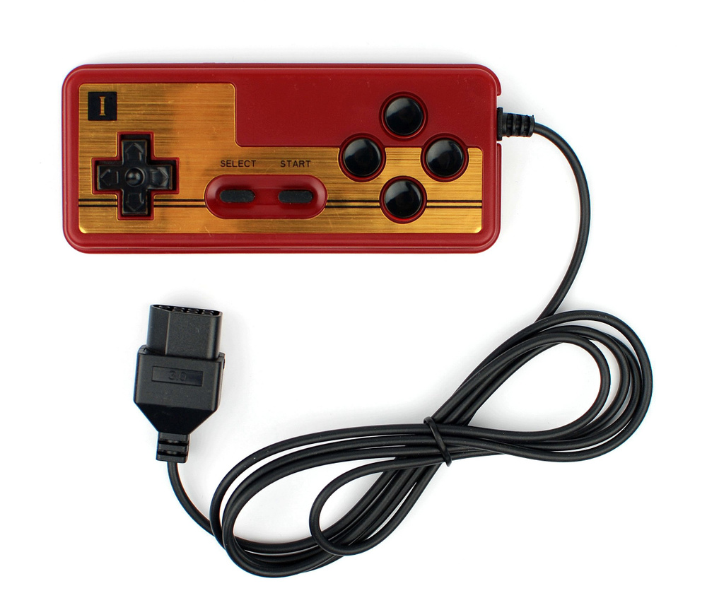картинка Retro Genesis Controller 8 Bit джойстик проводной, P2 (GS-44) магазин Одежда+ являющийся официальным дистрибьютором в России 