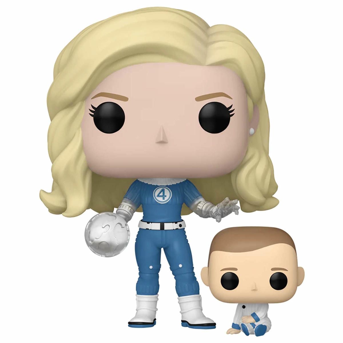картинка Фигурка Funko POP! Bobble Marvel Fantastic Four FF Invisible Woman & Franklin (1514) 83583 магазин Одежда+ являющийся официальным дистрибьютором в России 