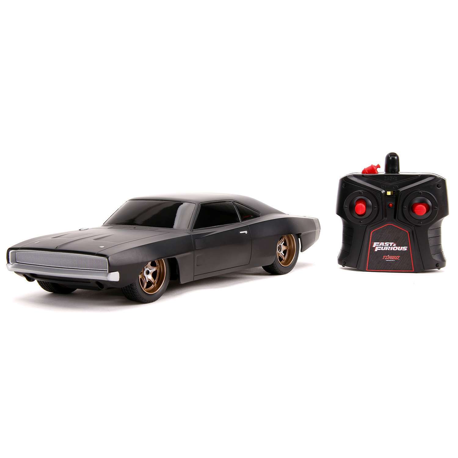 картинка Jada Toys Р/У Модель Машинки Форсаж 1:16 Fast & Furious Dom's 1968 Dodge Charger Widebody 33397 магазин Одежда+ являющийся официальным дистрибьютором в России 