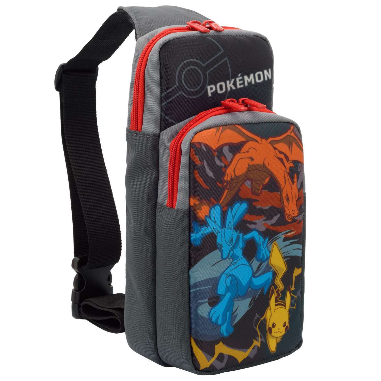 картинка Nintendo Switch Сумка Hori Adventure Pack (Lucario, Pikachu) для консоли Switch (NSW-415U) магазин Одежда+ являющийся официальным дистрибьютором в России 