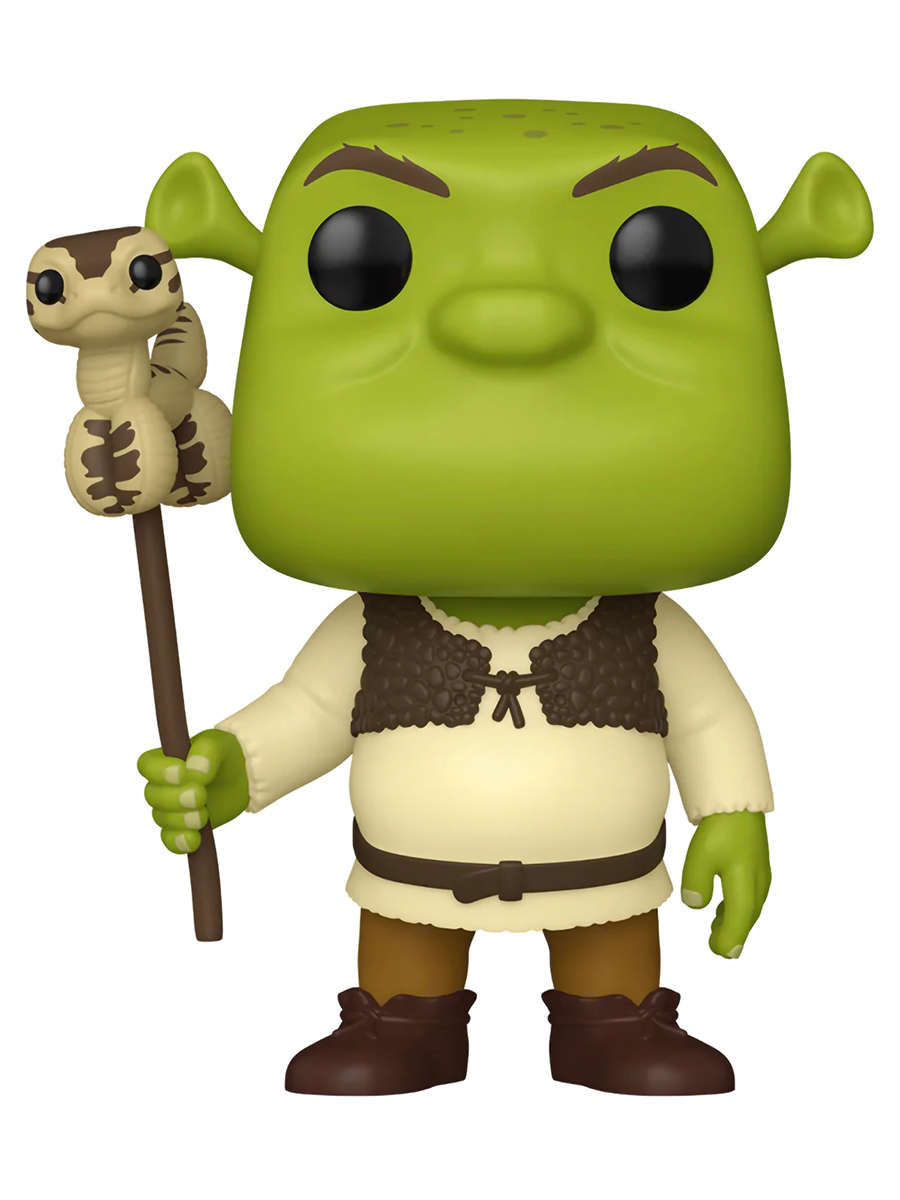 картинка Фигурка Funko POP! Movies Shrek DW 30th Shrek w/Snake (1594) 81176 магазин Одежда+ являющийся официальным дистрибьютором в России 