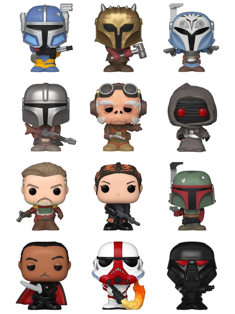 картинка Фигурка Funko Bitty POP! Star Wars Mandalorian Mystery 1 штука в ассортименте (из12) 83418 магазин Одежда+ являющийся официальным дистрибьютором в России 