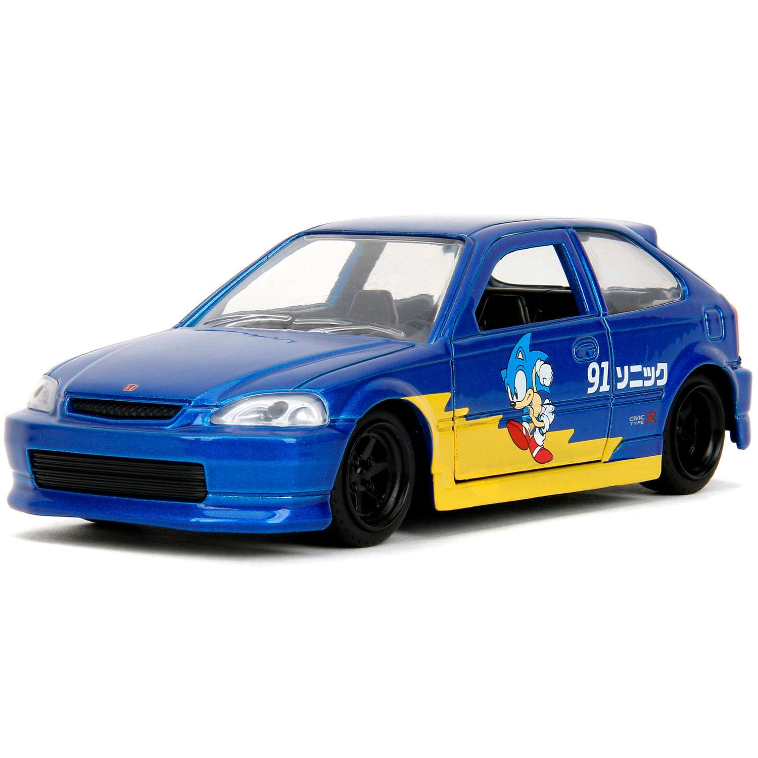картинка Модель Машинки Hollywood Rides 1:32 Соник 1997 Honda Civic Type-R 35482 магазин Одежда+ являющийся официальным дистрибьютором в России 