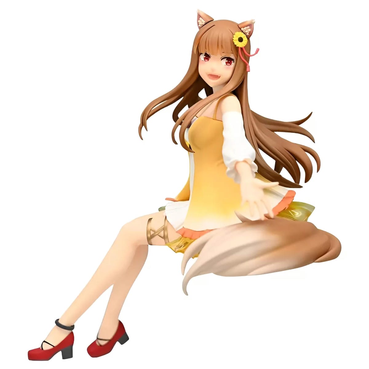 картинка Фигурка Аниме FuRyu Noodle Stopper Волчица и пряности Spice And Wolf Holo Sunflower 17см 45826550749 магазин Одежда+ являющийся официальным дистрибьютором в России 