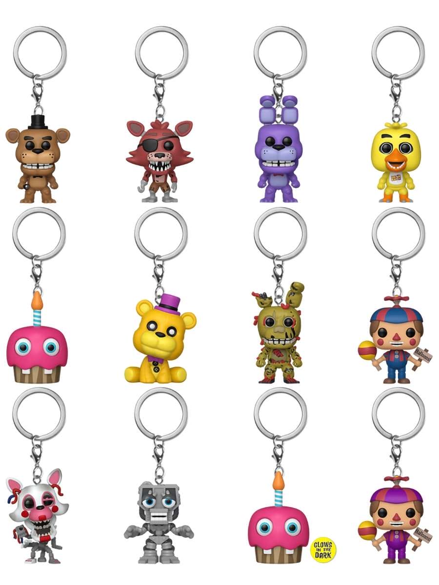 картинка Брелок Funko Pocket POP! FNAF Classic Mystery (1 из 12) 86118 магазин Одежда+ являющийся официальным дистрибьютором в России 