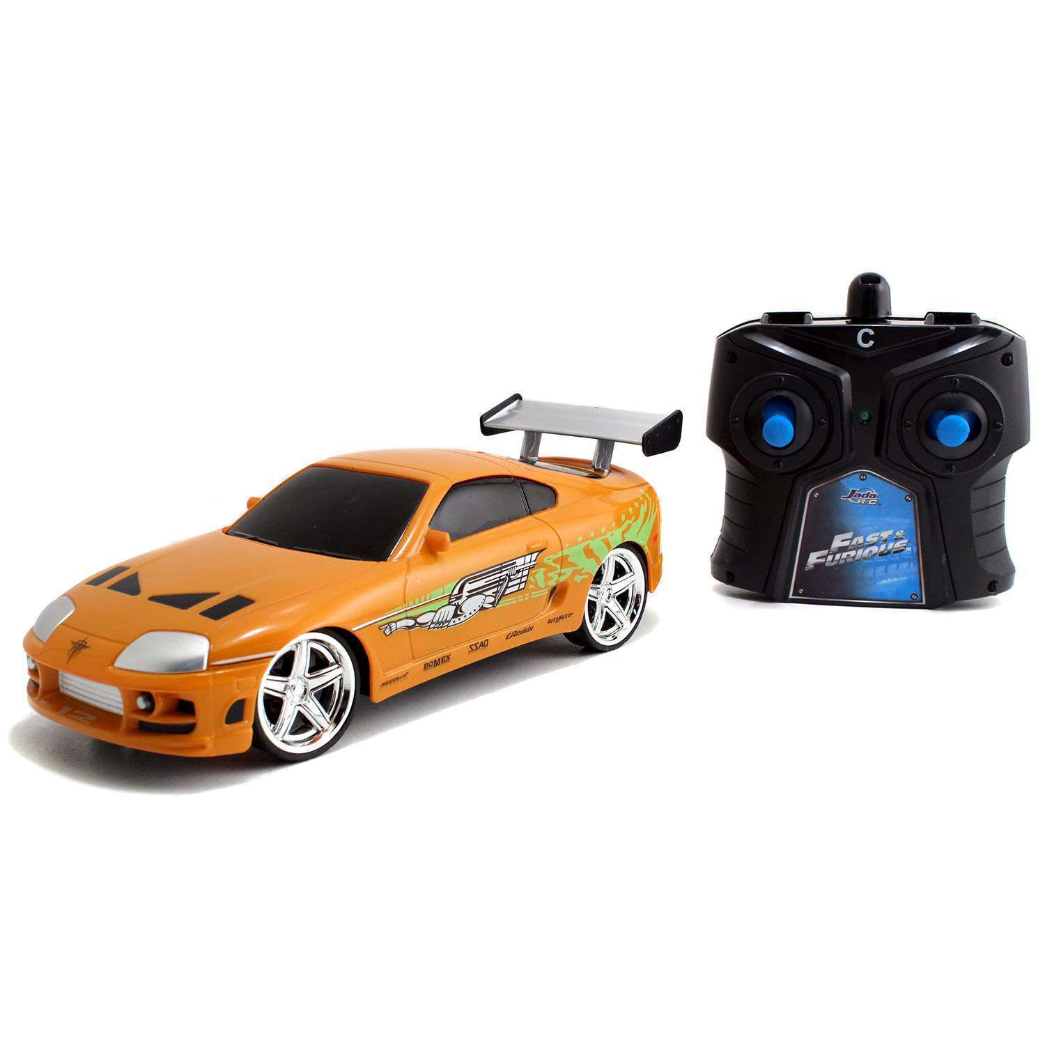 картинка Jada Toys Р/У Модель Машинки Форсаж 1:24 Fast & Furious R/C 1995 Toyota Supra-Orange 97602 магазин Одежда+ являющийся официальным дистрибьютором в России 