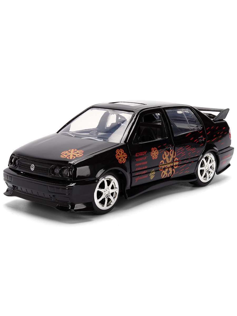 картинка Модель Машинки Форсаж 1:32 FF 1995 VW Jetta Glossy Black 35628 магазин Одежда+ являющийся официальным дистрибьютором в России 