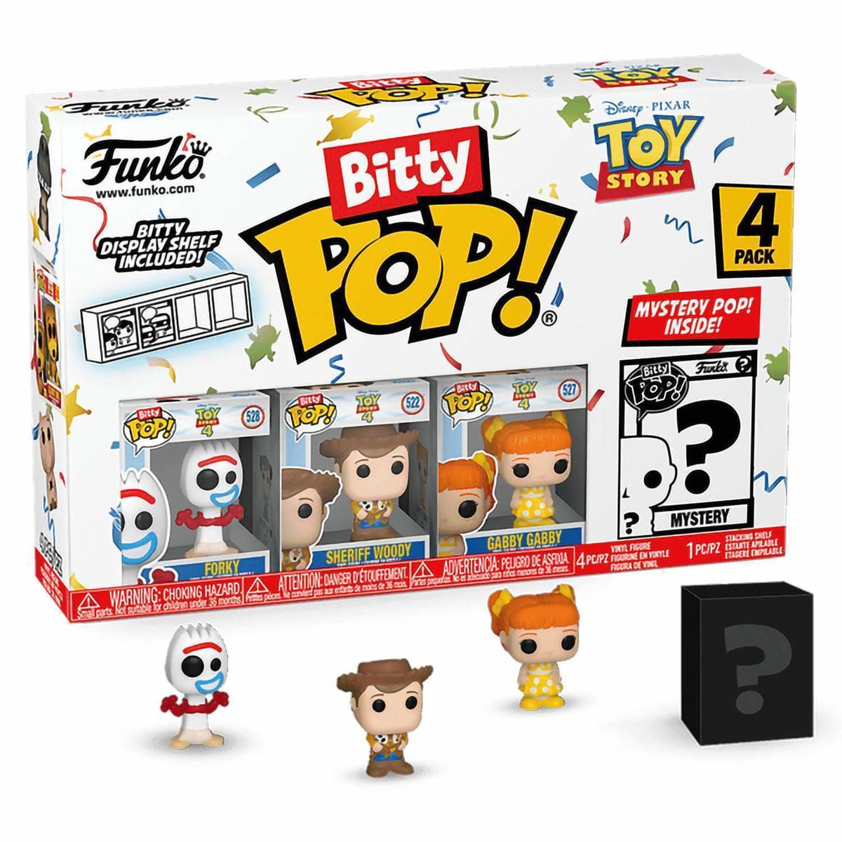картинка Набор Funko Bitty POP! Disney Toy Story Forky+Sheriff Woody+Gabby Gabby+Mystery (1 of 4) 4шт 73040 магазин Одежда+ являющийся официальным дистрибьютором в России 