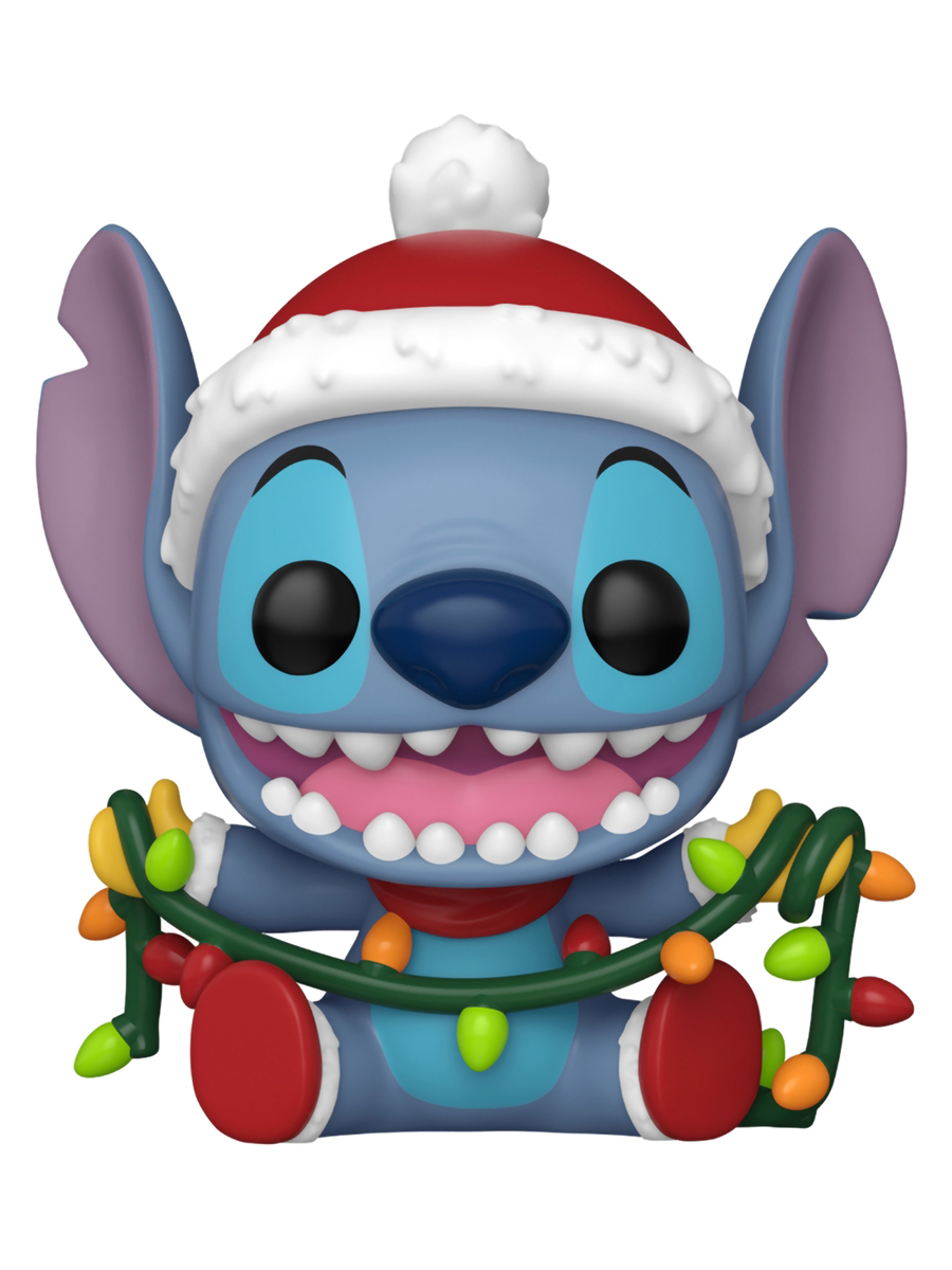 картинка Фигурка Funko POP! Disney Lilo & Stitch Holiday Stitch with Lights (1504) 80038 магазин Одежда+ являющийся официальным дистрибьютором в России 