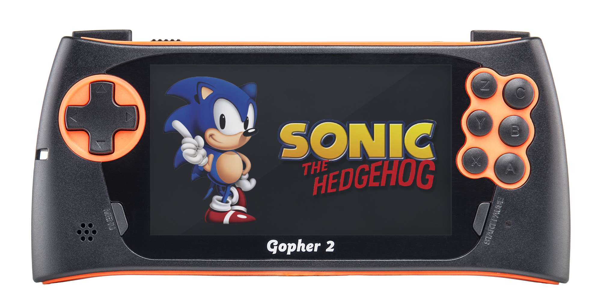 картинка Игровая консоль SEGA Genesis Gopher 2 LCD 4.3" +500 игр (оранжевая) магазин Одежда+ являющийся официальным дистрибьютором в России 