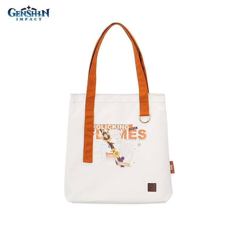 картинка Сумка шоппер Frolicking Flames (Yoimiya) Canvas Tote Bag Yoimiya 6975213688205 магазин Одежда+ являющийся официальным дистрибьютором в России 