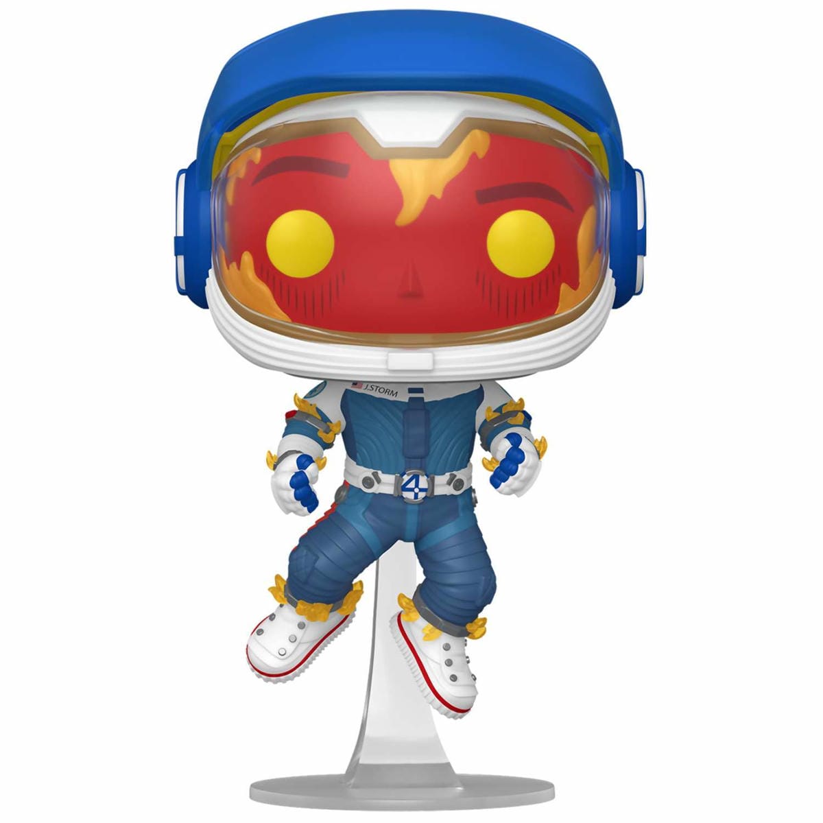 картинка Фигурка Funko POP! Bobble Marvel Fantastic Four FF Human Torch (Exc) (1521) 85358 магазин Одежда+ являющийся официальным дистрибьютором в России 