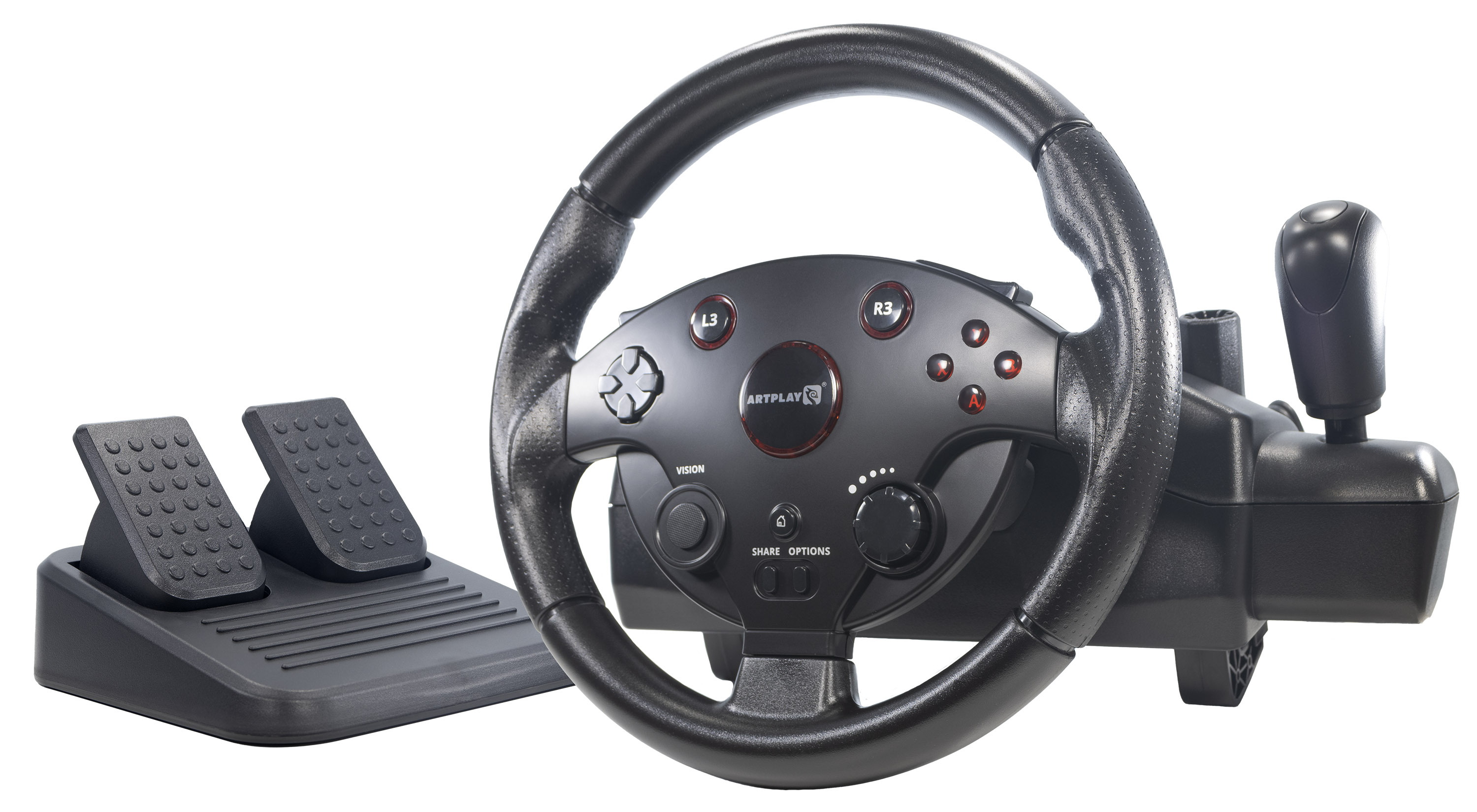 картинка PS 4 Руль ARTPLAYS Street Racing Wheel Turbo C900 совместим с PS3, ПК, Xbox ONE, Xbox 360 магазин Одежда+ являющийся официальным дистрибьютором в России 