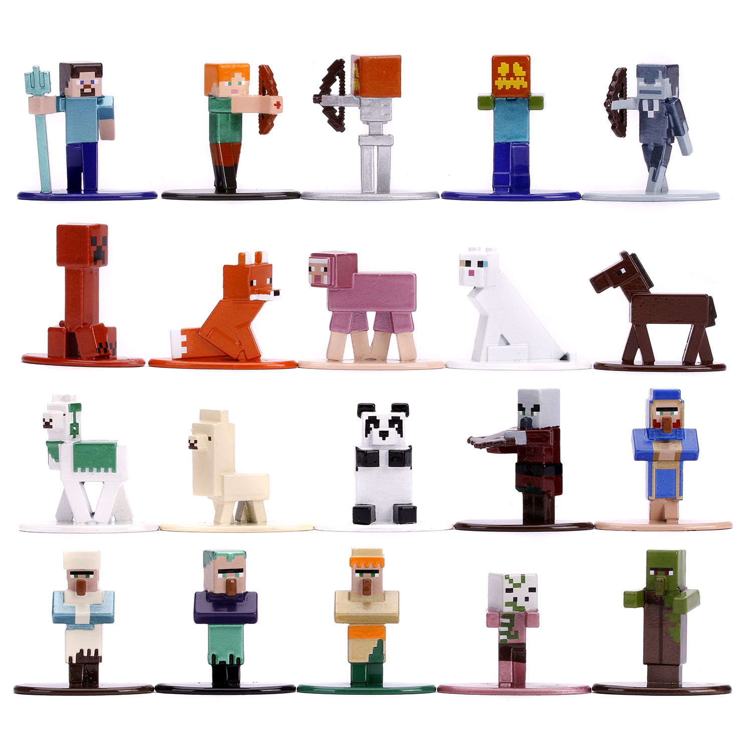 картинка Набор Jada Toys Nano Metalfigs Minecraft wave 3 1.65" (20 Pack) 31431 магазин Одежда+ являющийся официальным дистрибьютором в России 