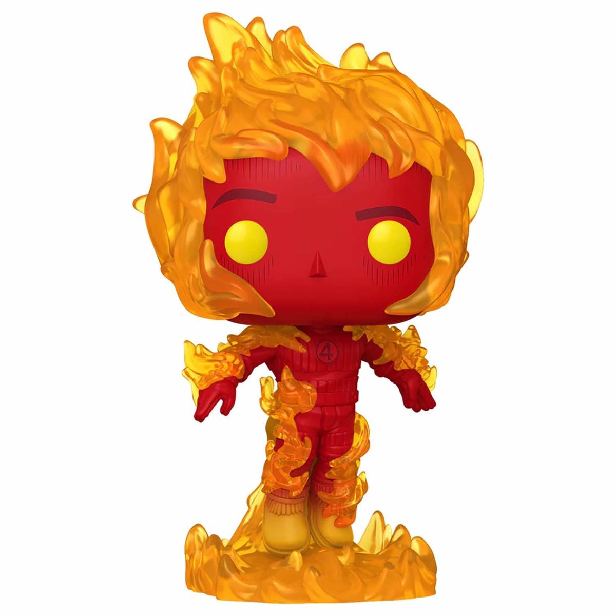картинка Фигурка Funko POP! Bobble Marvel Fantastic Four FF Human Torch (1517) 83586 магазин Одежда+ являющийся официальным дистрибьютором в России 