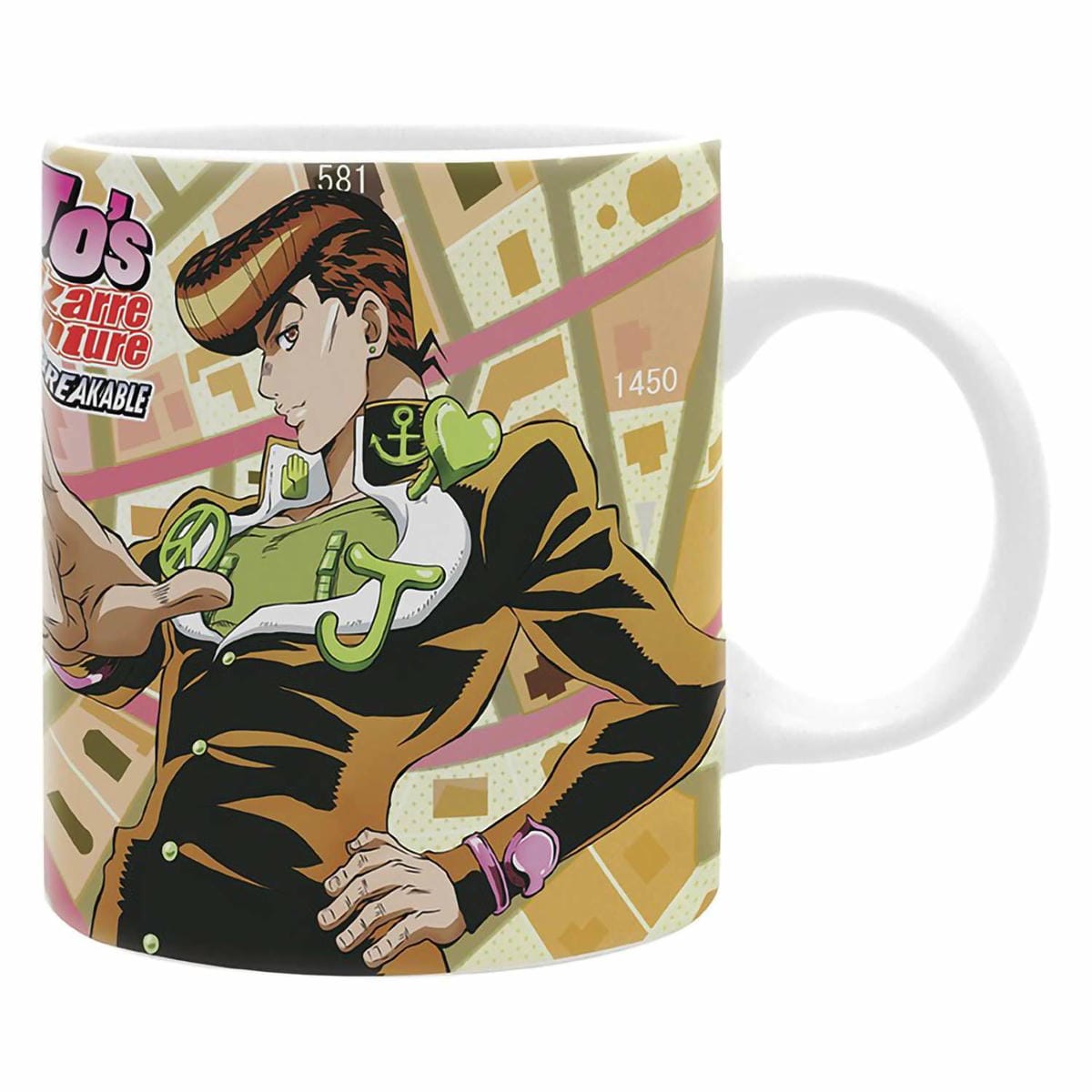 картинка Кружка керамическая Jojo's Bizarre Adventure Mug 320 мл Map subli ABYMUGA351 магазин Одежда+ являющийся официальным дистрибьютором в России 