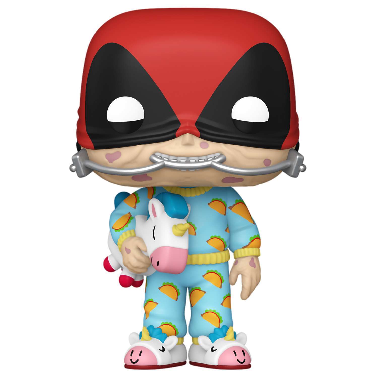 картинка Фигурка Funko POP! Bobble Marvel Deadpool Sleepover Deadpool (1344) 76079 магазин Одежда+ являющийся официальным дистрибьютором в России 