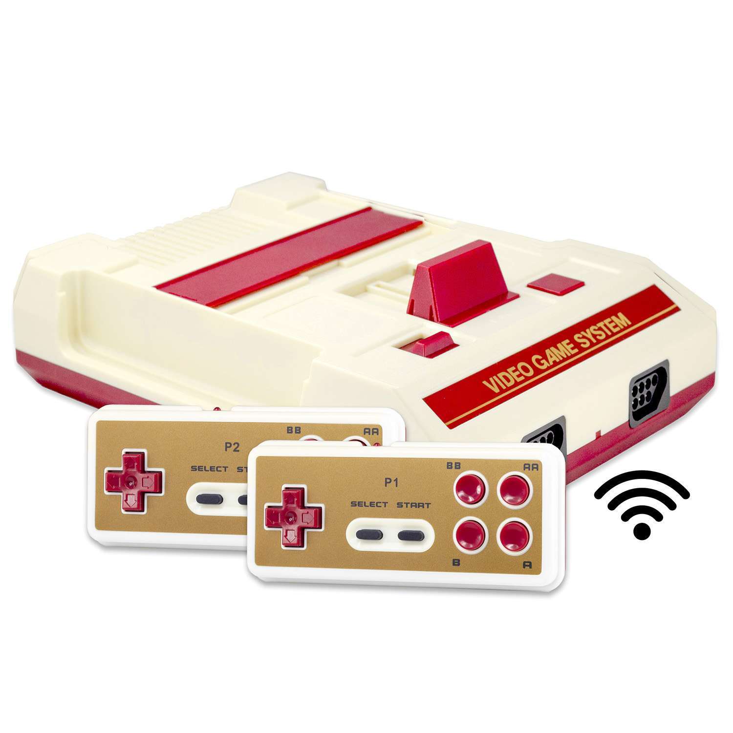 картинка Игровая приставка Retro Genesis 8 Bit Wireless + 300 игр (модель: C-56C, Серия: C-50, AV кабель, 2 беспроводных джойстика) магазин Одежда+ являющийся официальным дистрибьютором в России 