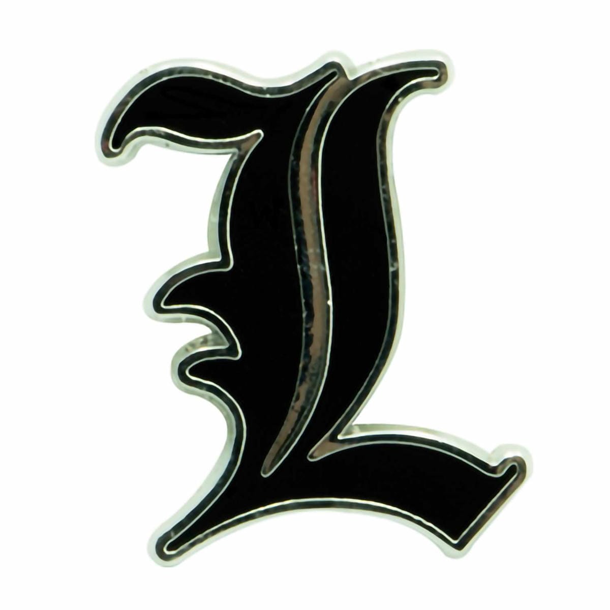 картинка Значок Death Note - Pin L ABYPIN033 магазин Одежда+ являющийся официальным дистрибьютором в России 