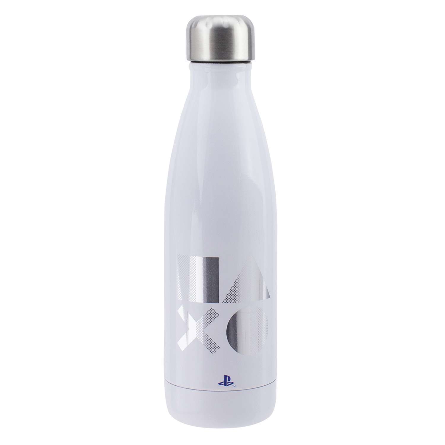 картинка Бутылка для воды Playstation Metal Water Bottle PS5 480 мл PP7925PS магазин Одежда+ являющийся официальным дистрибьютором в России 