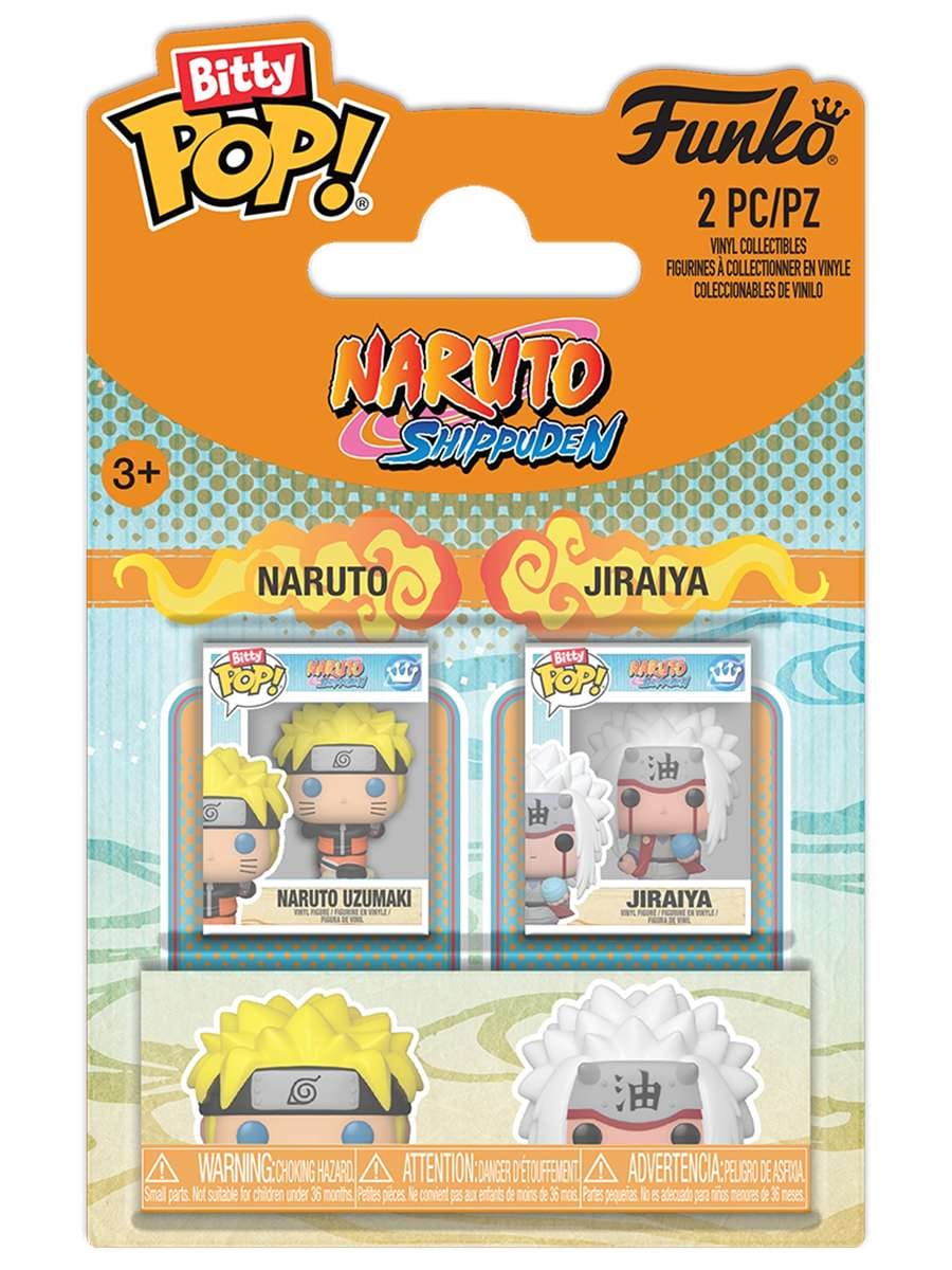 картинка Набор Funko Bitty POP! Naruto Shippuden Naruto & Jiraiya (Exc) 2шт 92842 магазин Одежда+ являющийся официальным дистрибьютором в России 