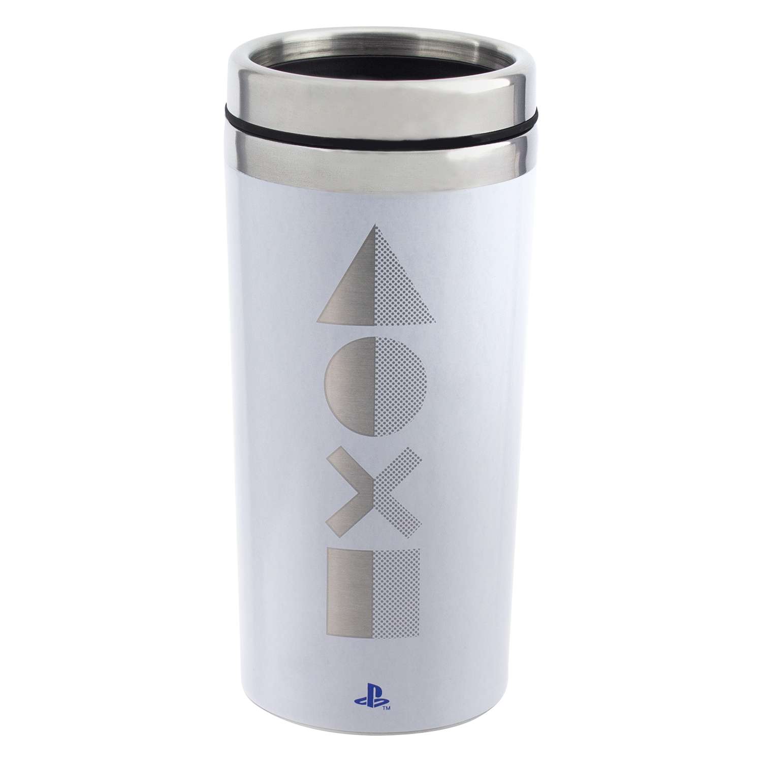картинка Кружка-термос Playstation Travel Mug PS5 450 мл PP7927PS магазин Одежда+ являющийся официальным дистрибьютором в России 