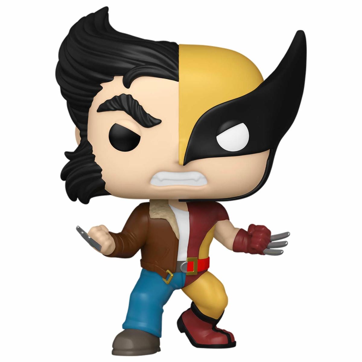картинка Фигурка Funko POP! Bobble Marvel Split Logan/Wolverine (1433)​ 80893 магазин Одежда+ являющийся официальным дистрибьютором в России 