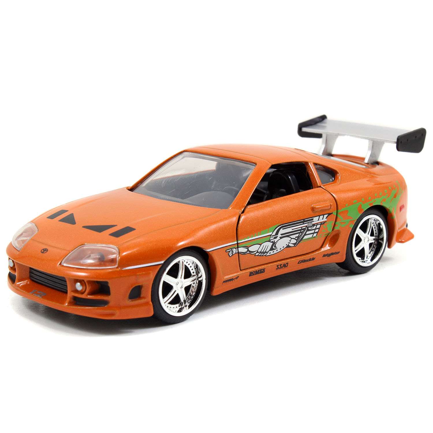 картинка Модель Машинки Форсаж 1:32 FF 1995 Toyota Supra - Orange 97345 магазин Одежда+ являющийся официальным дистрибьютором в России 