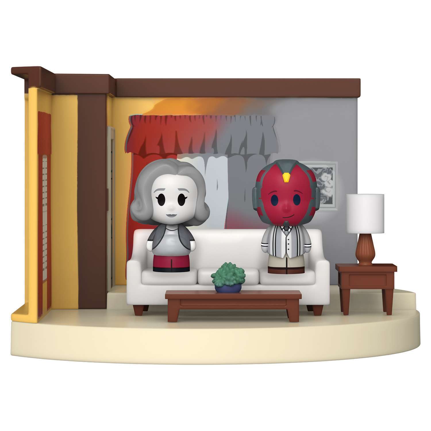 картинка Фигурка Funko Mini Moments Marvel WandaVision Living Room 60s Wanda & Vision (Exc) 60957 магазин Одежда+ являющийся официальным дистрибьютором в России 