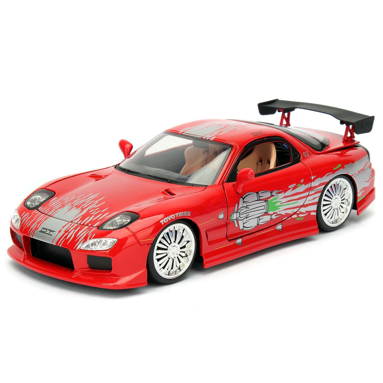картинка Модель Машинки Форсаж 1:24 FF 1993 Mazda RX-7 FD3S-Wide Body 98338 магазин Одежда+ являющийся официальным дистрибьютором в России 
