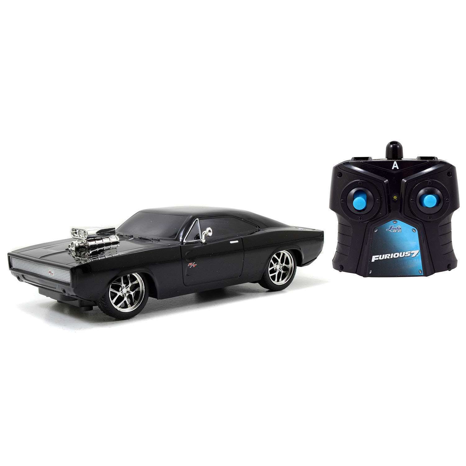 картинка Jada Toys Р/У Модель Машинки Форсаж 1:24 Fast & Furious R/C 1970 Dodge Charger (Street Version) 97044 магазин Одежда+ являющийся официальным дистрибьютором в России 