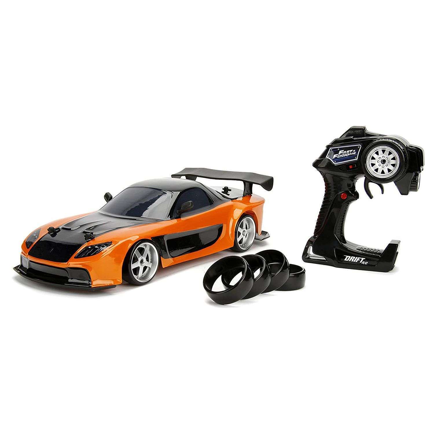 картинка Jada Toys Р/У модель Fast & Furious 1:10 Drift R/C: MAZDA RX-7 99700 магазин Одежда+ являющийся официальным дистрибьютором в России 